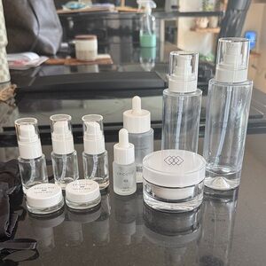 Epicutis Skincare Bottles, all empty but refillable!